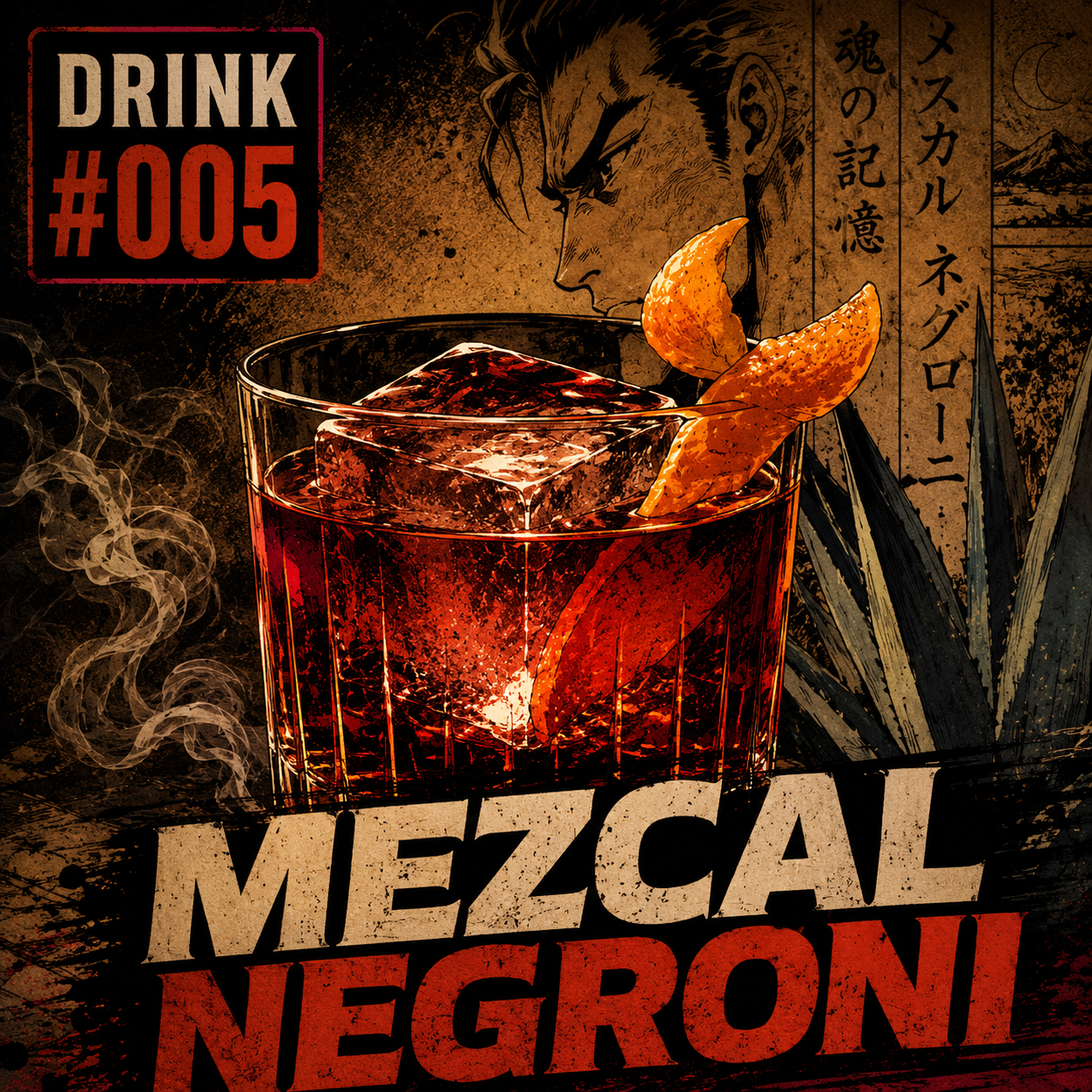 Square archive thumbnail for Drink #005 Mezcal Negroni.